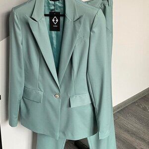 Elegant Classy Set Jacket & Pants, Made by Vlesh Designer in Europe, Size - 3X